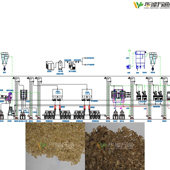 水飛薊脫殼成套設備
