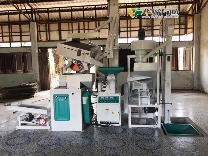 小米加工機組生產線