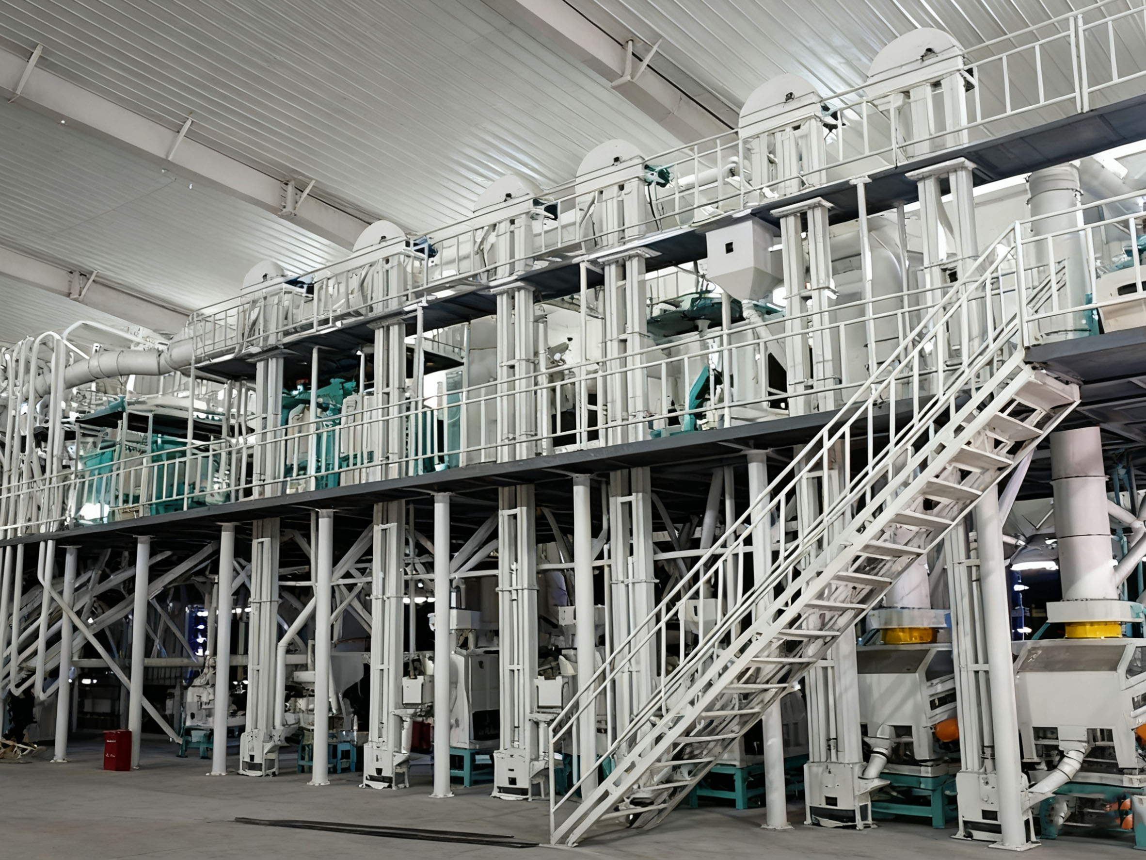 200噸級玉米加工成套設備山東淄博客戶加工現場