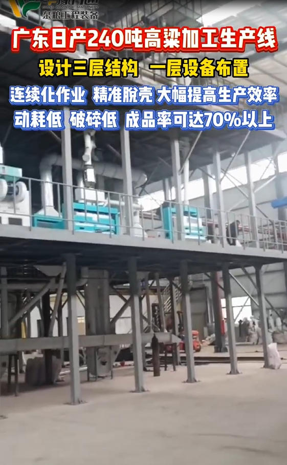 華豫萬通承建廣東日產240噸高糧加工生產線
