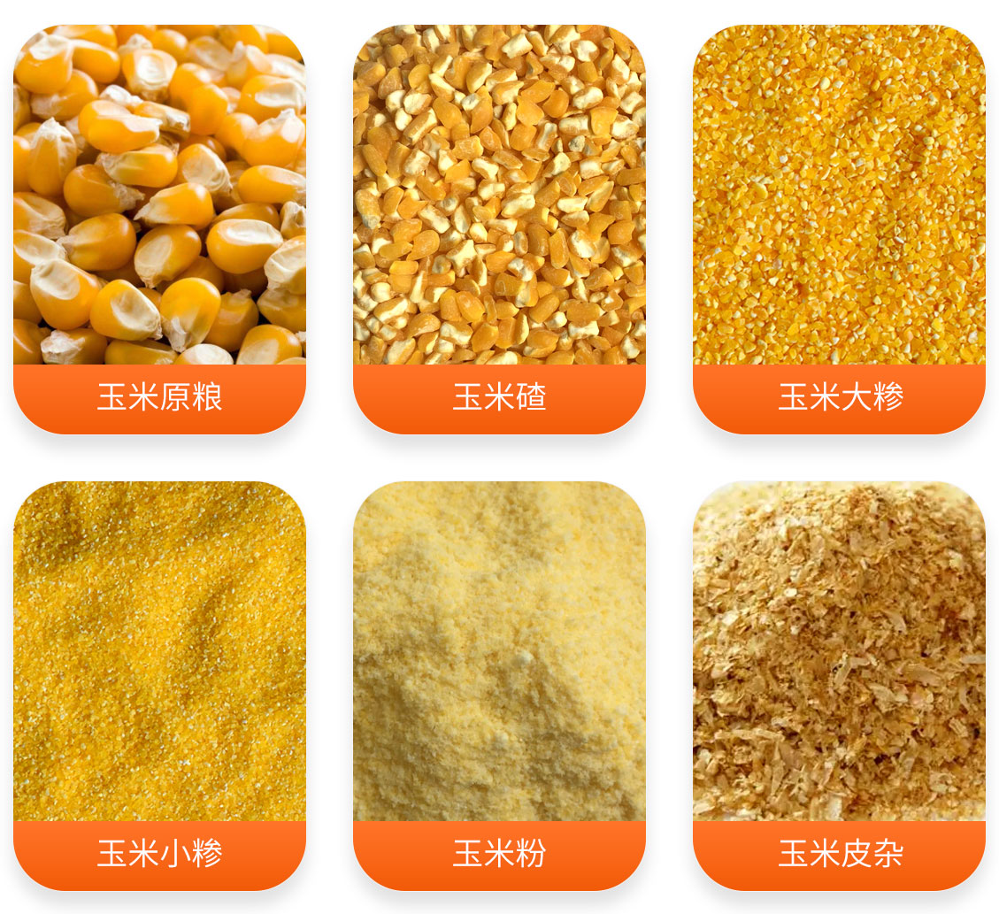 玉米粉加工成套設備產成品圖