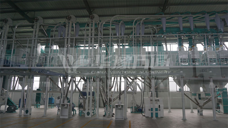 山東濰坊100噸玉米加工廠成套設備